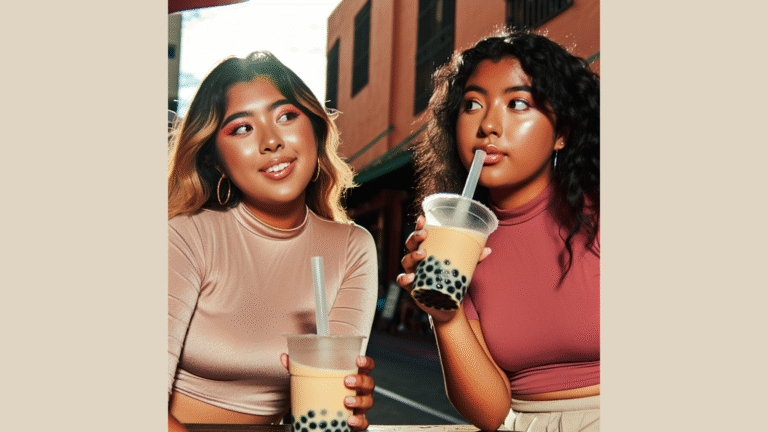 Té verde con perlas explosivas de maracuyá y hielo bobabocateacom Vaso de té verde con perlas explosivas de maracuyá y hielo