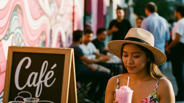 Té de fresa sakura con leche en vaso transparente bobabocateacom Vaso transparente con té de fresa sakura con leche y degradé rosado