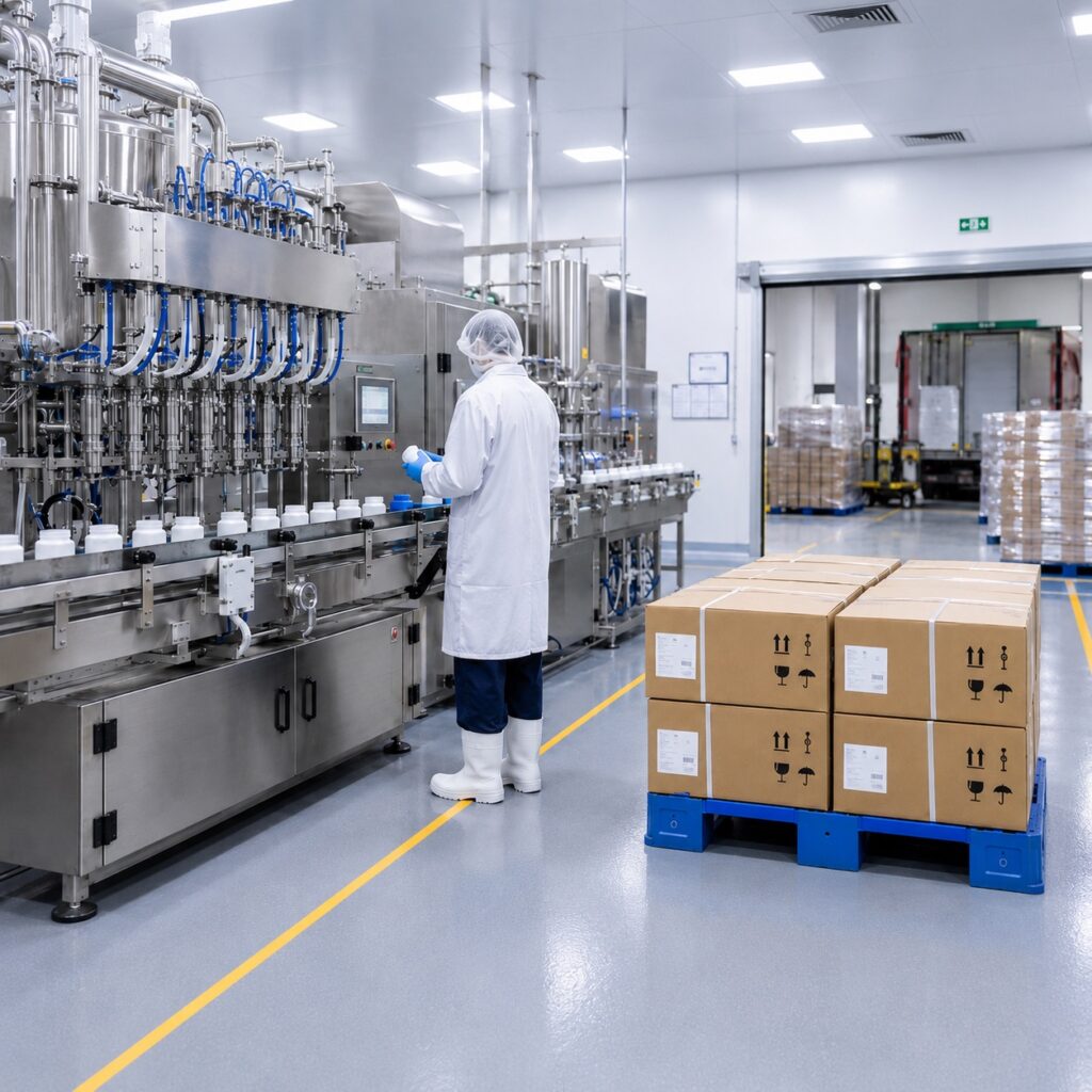 HACCP certified boba production line and export packaging facility at Bobaboca Costa Rica